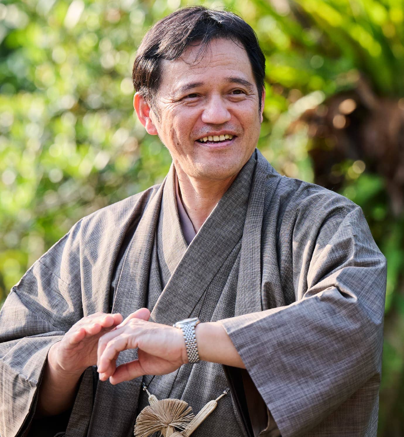 Photo of Tokuharu Koshima President & CEO, Oshima Tsumugimura Certified Traditional Craftsman