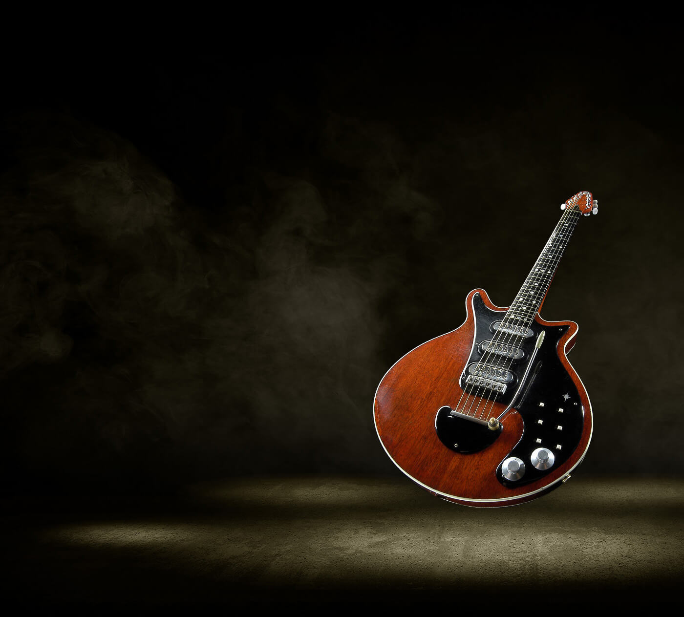 Photo of The "Red Special" guitar