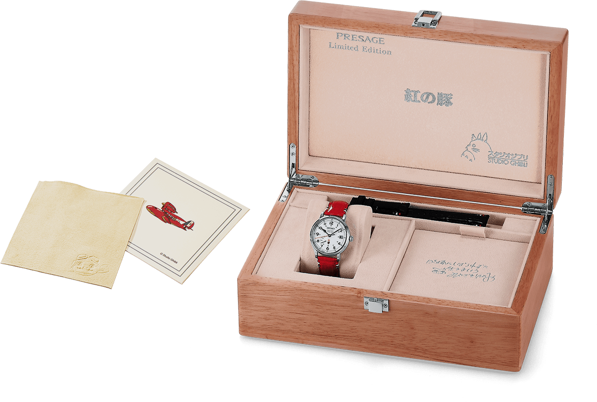 Studio Ghibli PORCO ROSSO Collaboration Limited Edition | Presage | Brands  | Seiko Watch Corporation
