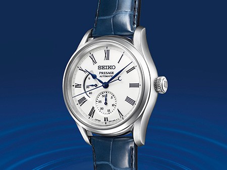 Presage captures the beauty of the moon reflected in water with an Arita  porcelain dial. | Seiko Watch Corporation