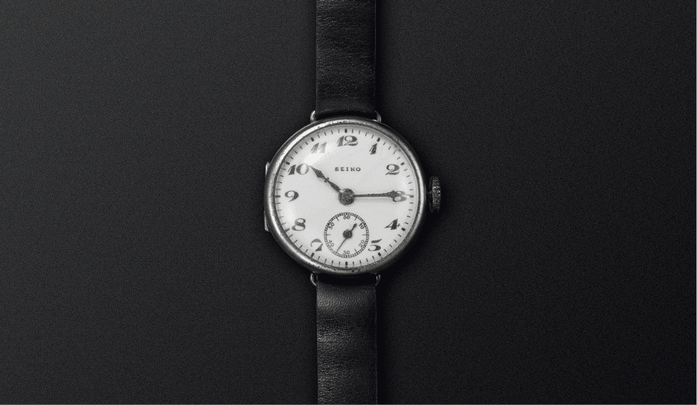 Photo of the first Seiko brand watch