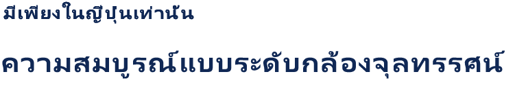 มีเพียงในญี่ปุ่นเท่านั้นความสมบูรณ์แบบระดับกล้องจุลทรรศน์