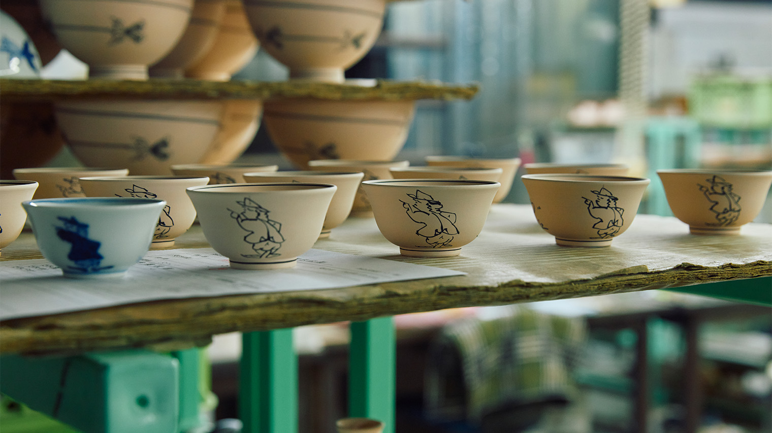 Photo Pieces produced at the Shin-gama kiln