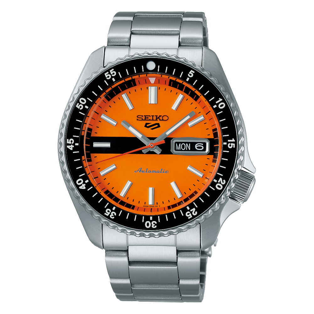 SEIKO 5 Sports SBSA219 SRPK11 Automatic Orange Dial Day Date