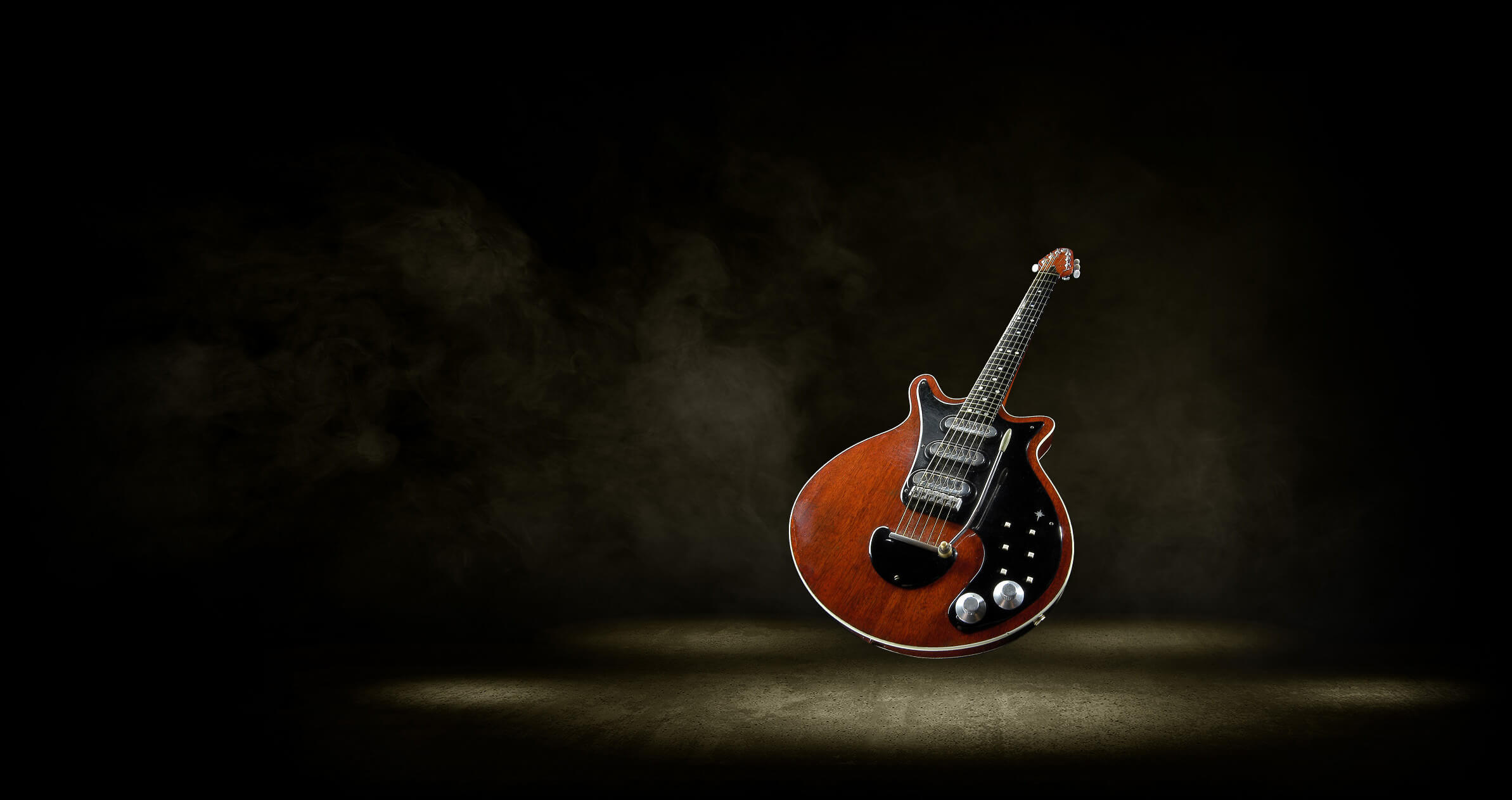 Photo of The "Red Special" guitar