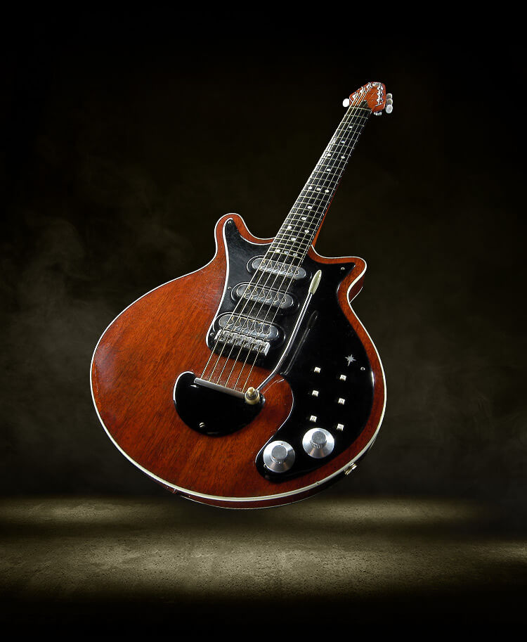 Photo of The "Red Special" guitar