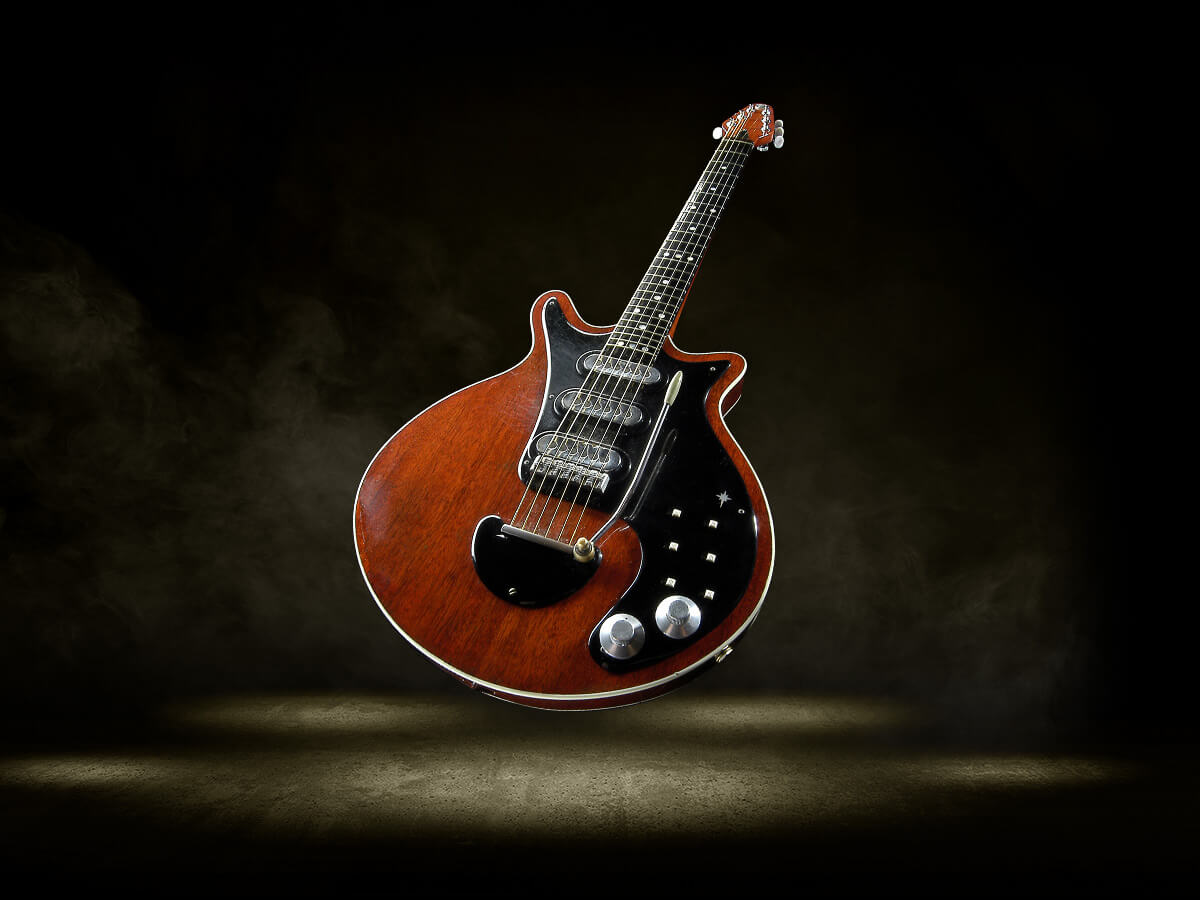 Photo of The "Red Special" guitar
