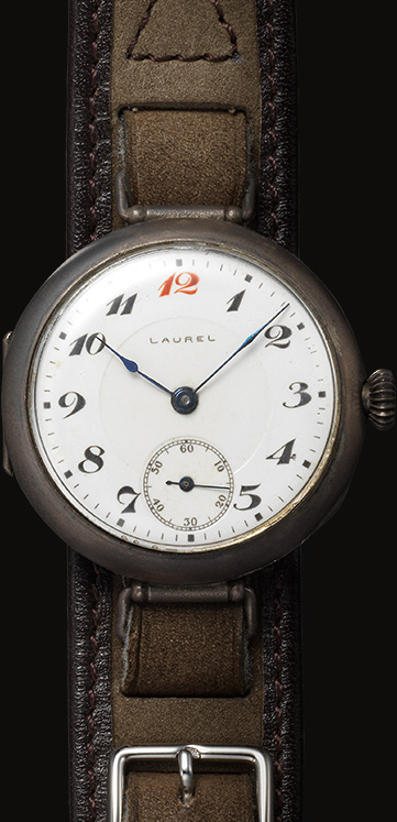 Photo of The "Laurel," Japan's first wristwatch,