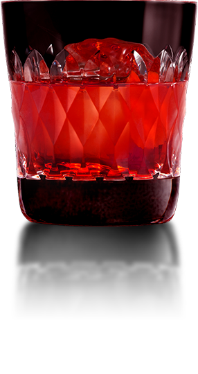 The image of a cocktail, the Negroni