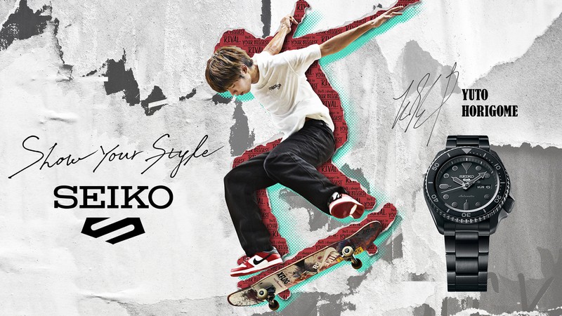 Seiko 5 Sports is collaborating with the world-renowned skateboarder, Yuto  Horigome. | Seiko Watch Corporation