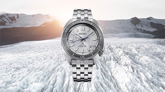 A new Prospex diver’s watch inspired by the polar landscape celebrates the 110th anniversary of Seiko watchmaking.
