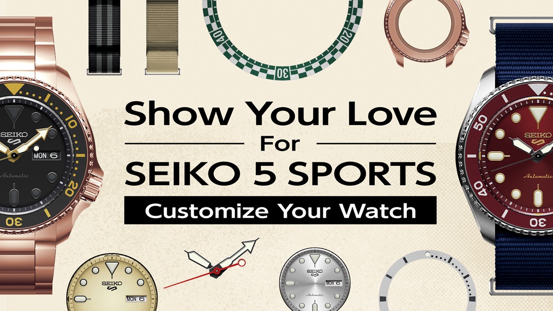 Photo of Show Your Love For SEIKO 5 SPORTS Customize Your Watch