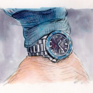 Illust of The iconic crown at 4 o’clock adds a distinctive design accent.